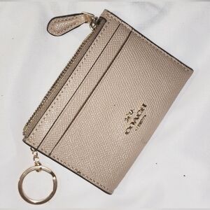Coach Tan Leather Card Holder